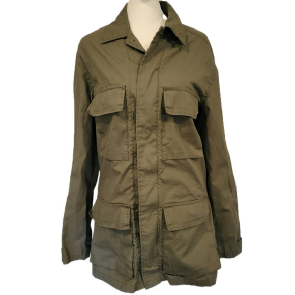 Weatherproof Vintage Army Green Lightweight Utility Jacket Size S - Picture 1 of 15